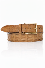 Exclusieve Riccamente Croco riem, licht Gouden gesp, Panamera Cognac