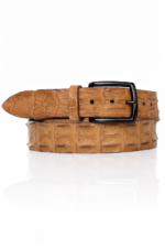 Exclusieve Riccamente Croco riem, Gunmetal gesp, Panamera Cognac