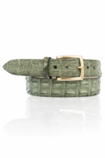 Ambachtelijke Riccamente Croco riem, Gouden gesp, Bonsai Groen